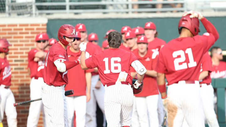 No. 20 Alabama Baseball Defeats Tennessee Tech, 7-4