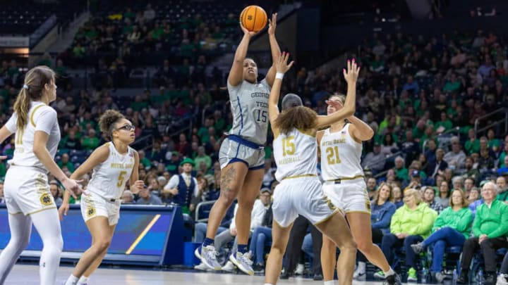 Tech Women fall on the Road to 10th Ranked Notre Dame