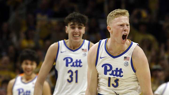 Pitt F Aidan Fisch Gets Game Ball From Senior Night Win over Syracuse Pitt F Aidan Fisch Gets Game Ball From Senior Night Win over Syracuse