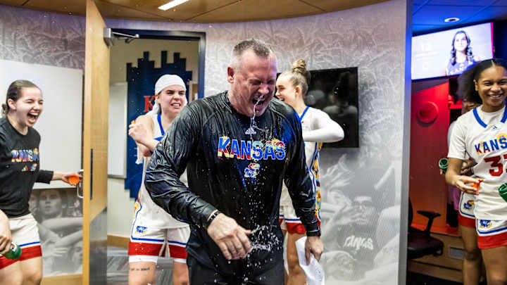 Jackson ties career-high as Kansas defense stifles Oklahoma State for Schneider's 500th win