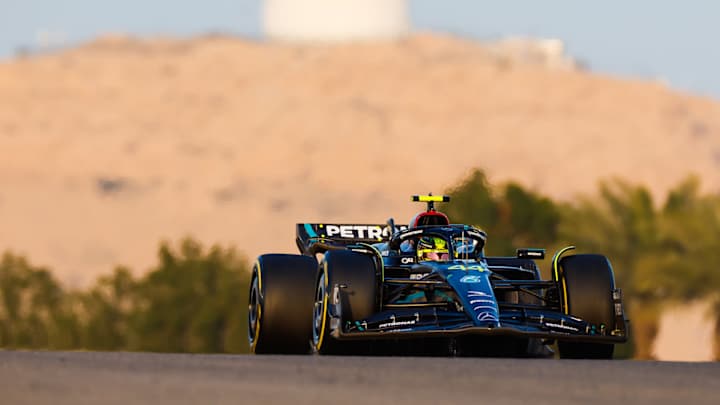 Mercedes Shows Off New Rear Wing for Bahrain Grand Prix