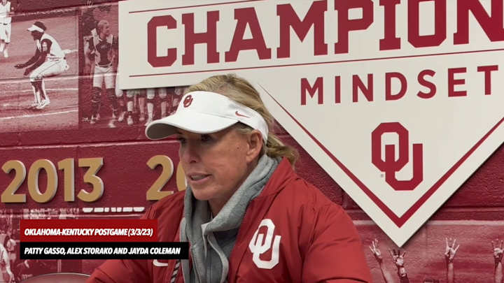 WATCH: Oklahoma Softball's Postgame Press Conference Versus Kentucky