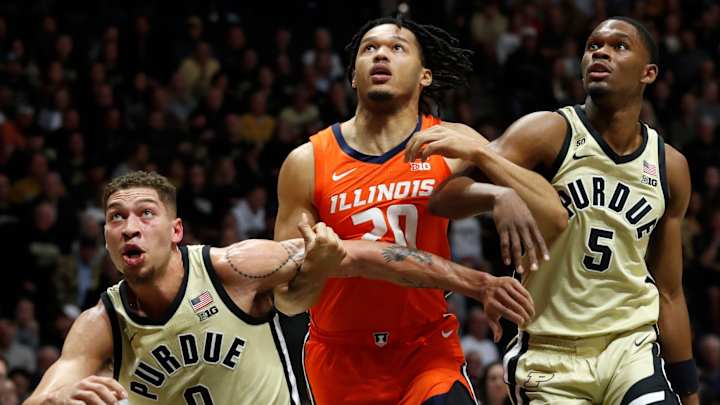 Big First Half Helps No. 5 Purdue Basketball Survive Late Scare From Illinois Big First Half Helps No. 5 Purdue Basketball Survive Late Scare From Illinois