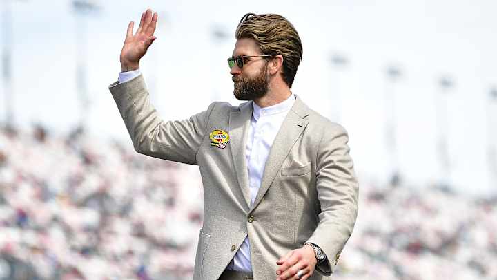 Philadelphia Phillies Star Harper Acts as Grand Marshal at NASCAR Race