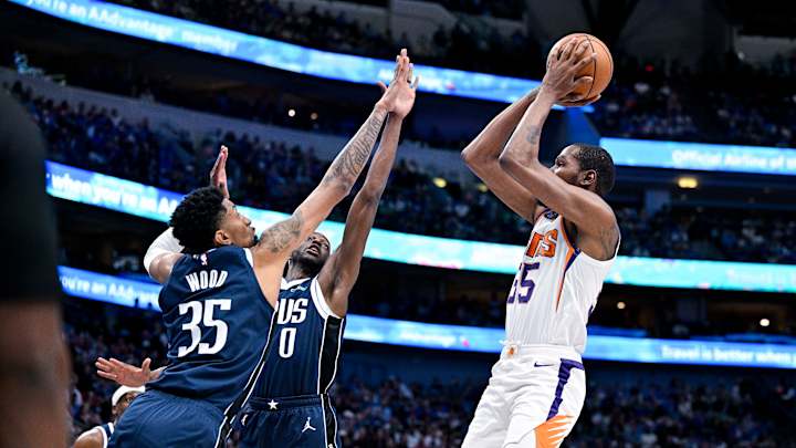 Kevin Durant, Devin Booker Lead Suns to Heated Win Against Mavs
