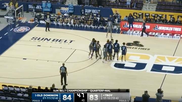 Old Dominion Gets Away With Six Players on Floor on Clinching Play Old Dominion Gets Away With Six Players on Floor on Clinching Play