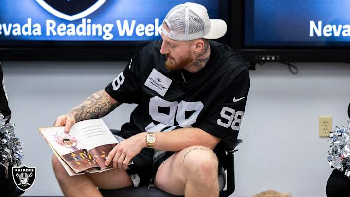 Raiders and Raiderettes Participate in Nevada Reading Week Raiders and Raiderettes Participate in Nevada Reading Week