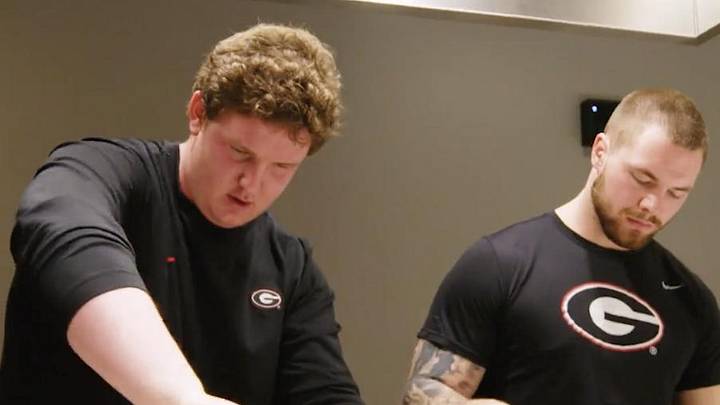 WATCH: Georgia Players Compete in Friendly Cooking Competition