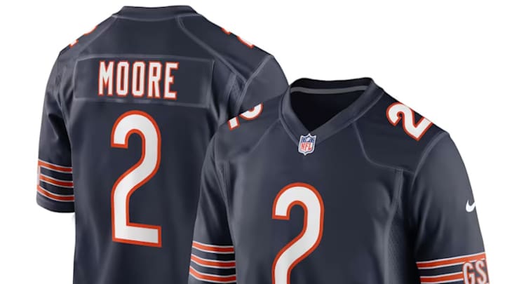 Chicago Bears D.J. Moore Jersey, Get Your Officially Licensed Bears Gear Now