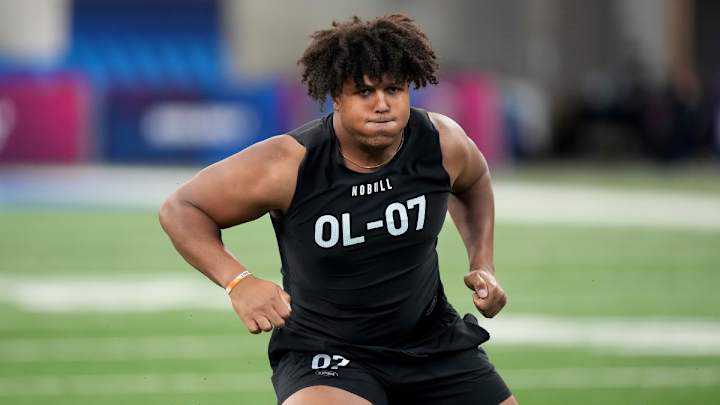 2023 NFL Draft: Jaguars OL Coach Phil Rauscher Attends Matthew Bergeron's Pro Day