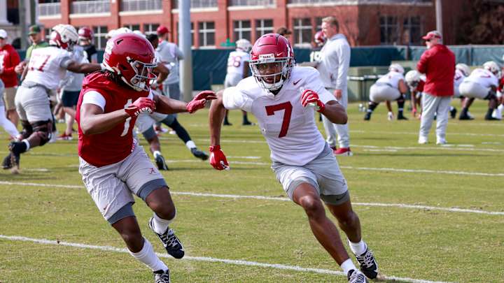 Photos and Video from Alabama Football's First Practice of Spring 2023