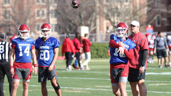 How Oklahoma Quarterbacks Opened Spring Practice on Tuesday