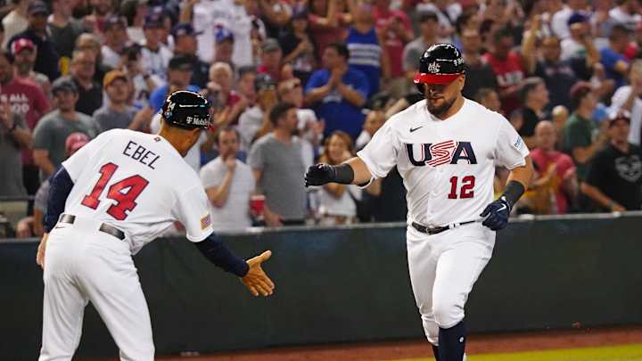 Watch: Kyle Schwarber Keeps USA in the Game With Massive Home Run Against Japan