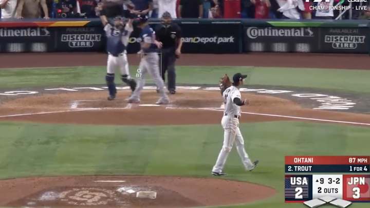 Shohei Ohtani had a Priceless Reaction to Striking Out Mike Trout for Final Out of WBC