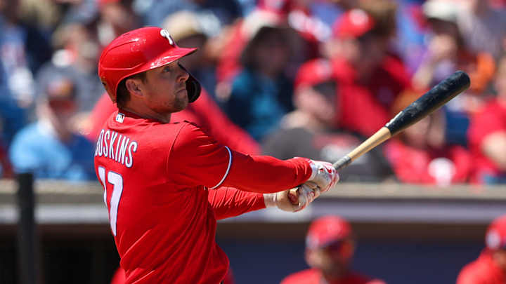 Rhys Hoskins Injured, Carted Off Field During Spring Training Game