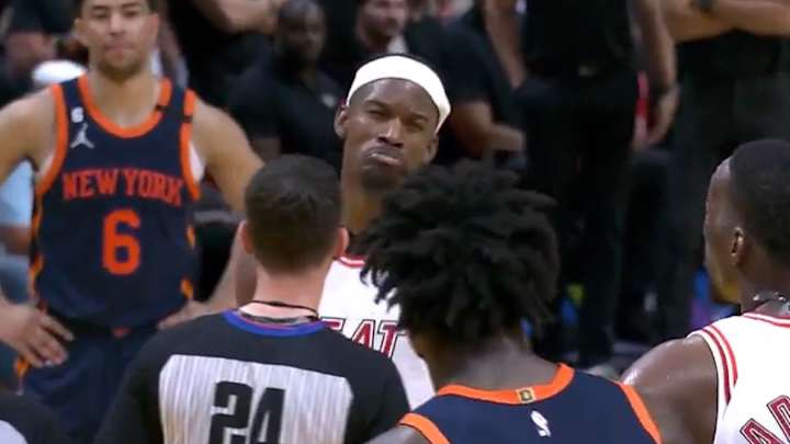 Jimmy Butler Smirking At Julius Randle Already Becoming Miami Heat's Next Popular Internet Meme Jimmy Butler Smirking At Julius Randle Already Becoming Miami Heat's Next Popular Internet Meme