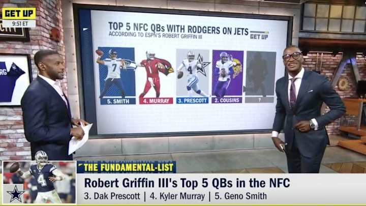 RG3 Gave His Top Five NFC QBs and Fans Couldn’t Stop Ripping the NFC