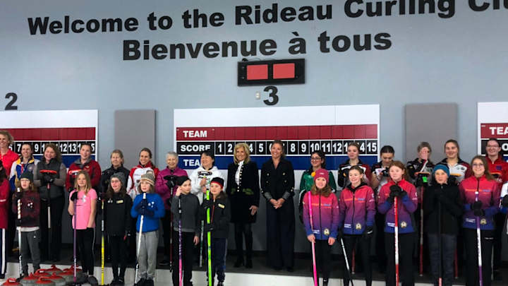 Biden Trudeau Curling