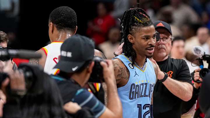 WATCH: Ja Morant Meets With Lil Baby After Grizzlies vs. Hawks Game