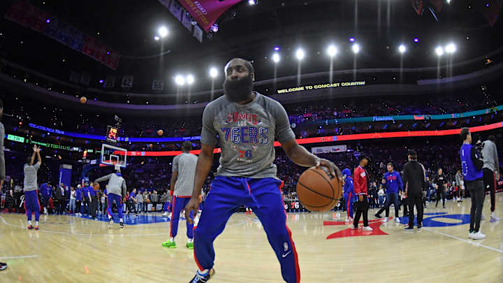 76ers’ James Harden Remains on Injury Report vs. Nuggets