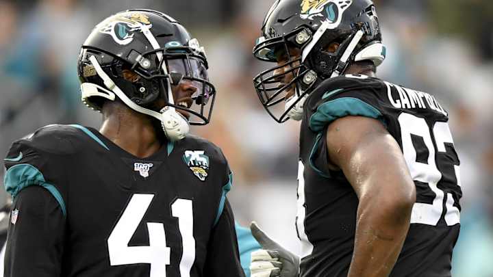 Josh Allen Makes His Recruiting Pitch for Calais Campbell To Join the Jaguars