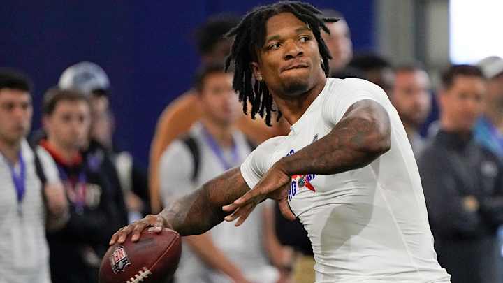 Anthony Richardson Hits Roof With Pass at Florida Pro Day