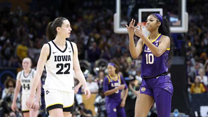Angel Reese, Caitlin Clark Trash Talking All Part of Controversial End to NCAA Women's Basketball Tournament Angel Reese, Caitlin Clark Trash Talking All Part of Controversial End to NCAA Women's Basketball Tournament