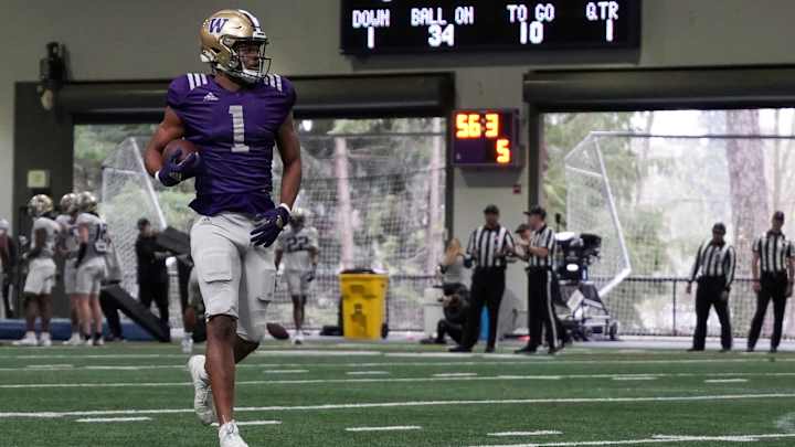 Odunze Puts On a Show in Huskies' Spring Practice No. 6. Odunze Puts On a Show in Huskies' Spring Practice No. 6.