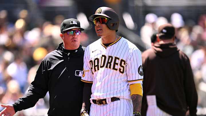 WATCH: Padres' Machado Ejected After Striking Out From Pitch Clock Violation