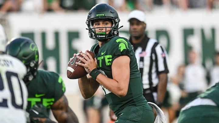 Michigan State OC Jay Johnson updates Spartans' quarterback competition Michigan State OC Jay Johnson updates Spartans' quarterback competition
