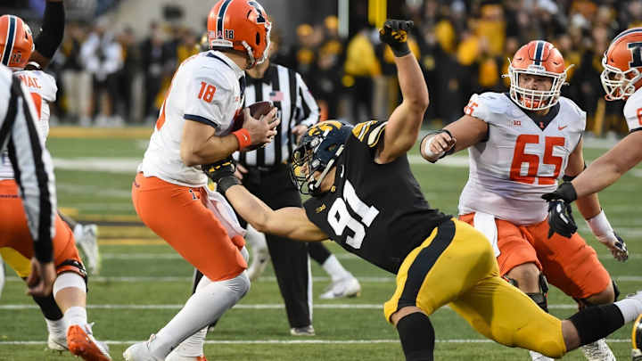 Flick's Falcons Mock Draft 1.0: Why Iowa DE Lukas Van Ness Makes Sense Flick's Falcons Mock Draft 1.0: Why Iowa DE Lukas Van Ness Makes Sense