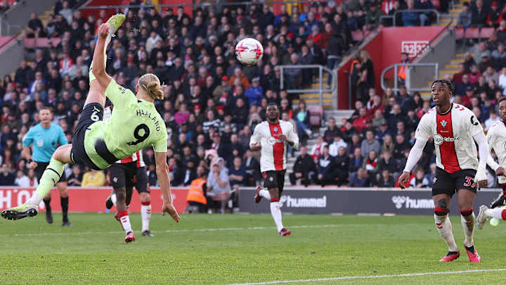 Haaland Nets 30th Premier League Goal With Must-See Overhead Kick