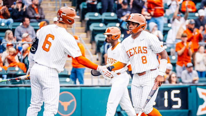 Longhorns Ride Hot Bats to 8-2 Series Clinching Win Over Kansas State: Live Game Log Longhorns Ride Hot Bats to 8-2 Series Clinching Win Over Kansas State: Live Game Log