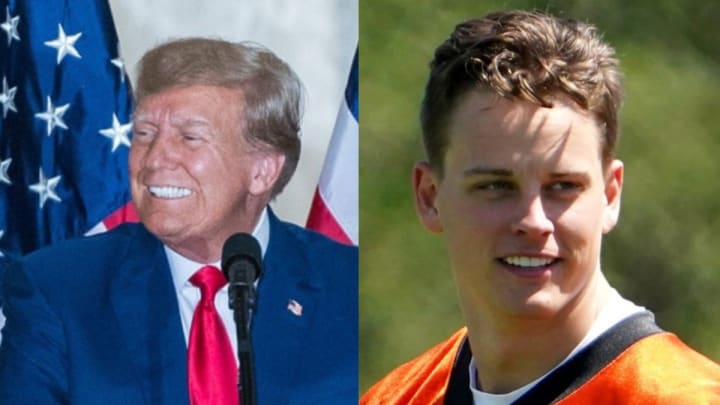 Look: Joe Burrow Chats With Former President Donald Trump at UFC 287