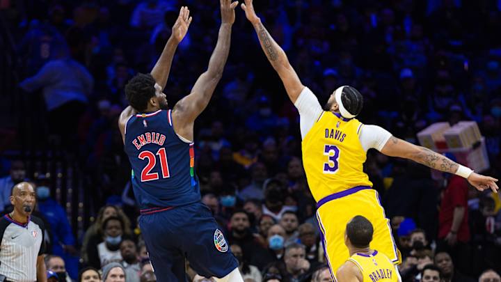 76ers' Joel Embiid, Lakers' Anthony Davis Win Player of the Month