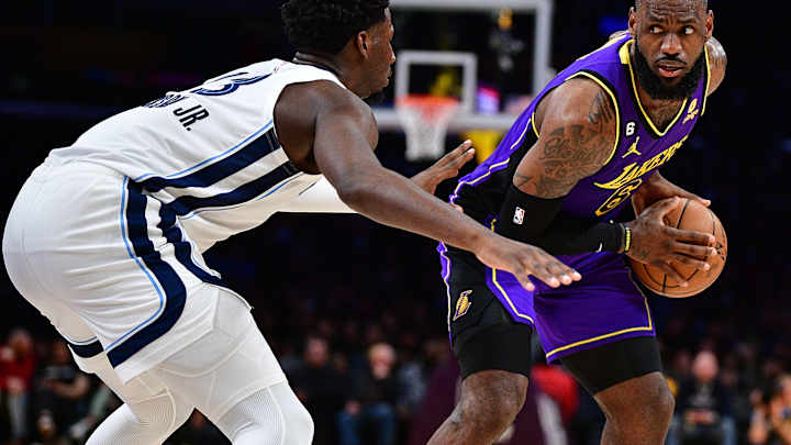 LeBron James Reacts to Grizzlies vs. Lakers Playoff Matchup