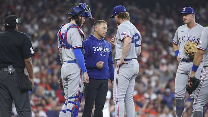 Texas Rangers Starter Jon Gray Leaves Game After Being Hit By Line Drive
