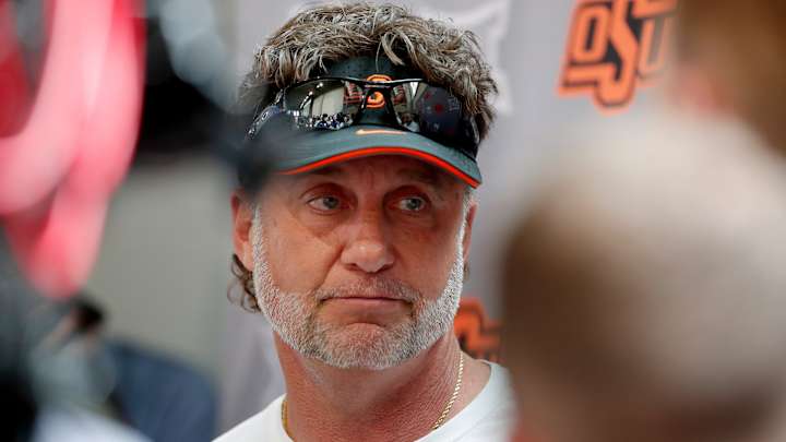 Oklahoma State Head Coach Mike Gundy Takes a Shot at New BYU Commit Caleb Etienne Oklahoma State Head Coach Mike Gundy Takes a Shot at New BYU Commit Caleb Etienne