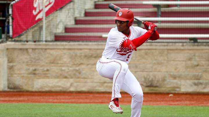 Indiana Baseball's Devin Taylor Wins Big Ten Award After Huge Series at Illinois Indiana Baseball's Devin Taylor Wins Big Ten Award After Huge Series at Illinois