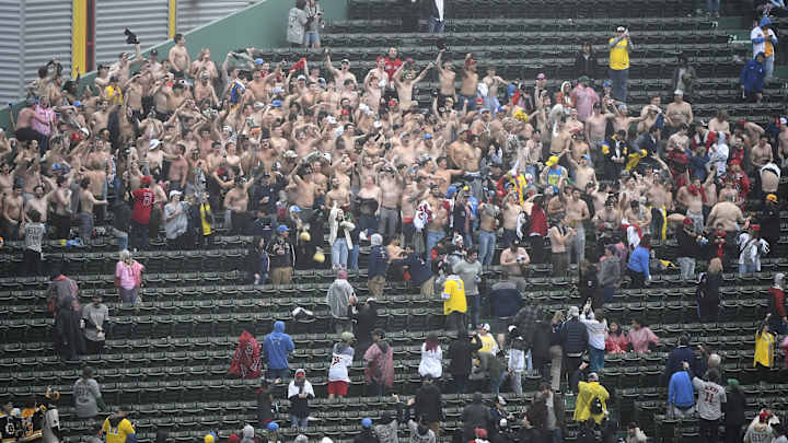 WATCH: Boston Red Sox Fans Go Wild During Rain Delay vs. Los Angeles Angels