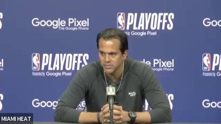 Miami Heat Coach Erik Spoelstra  Using Same Starting Lineup against Bucks In Game 4