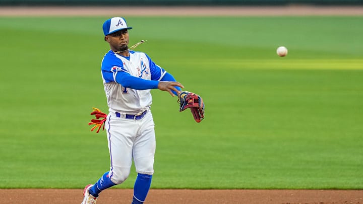 Ozzie Albies Sits Courtside for the Hawks Playoff Game