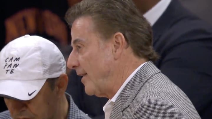 Rick Pitino Had Perfect Response After ABC Cameras at NBA Playoff Game Gave Away His Phone Number