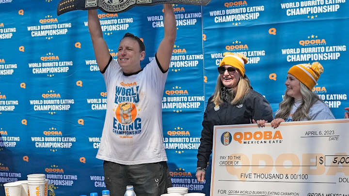 Legendary Eating Champion Joey Chestnut Attends Toronto Blue Jays Game