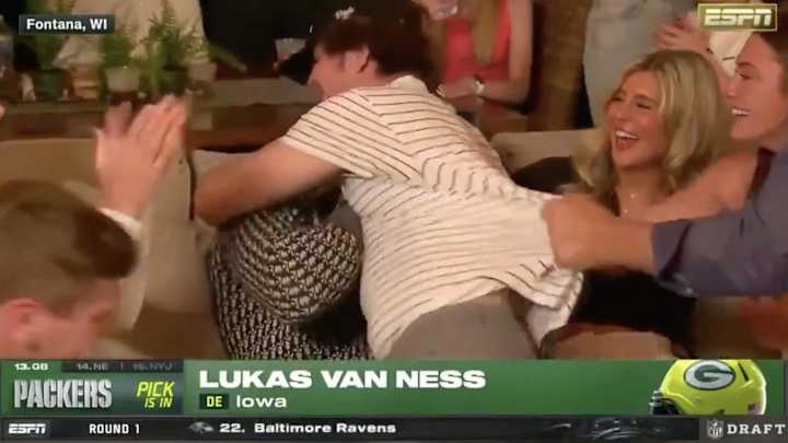 NFL Draft Pick’s Celebration Took Hilarious Turn on Live TV