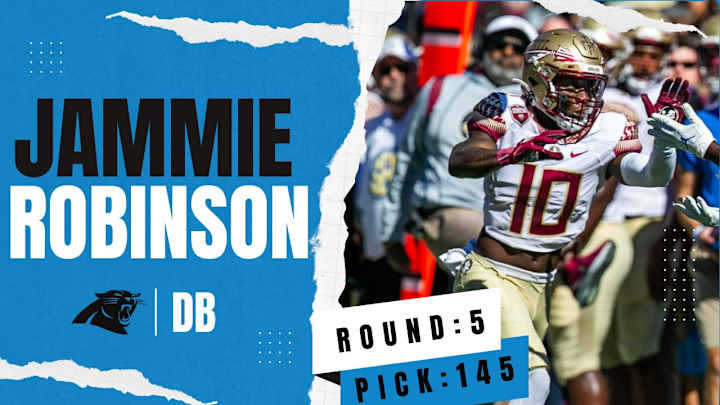 Grading the Panthers' Selection of DB Jammie Robinson
