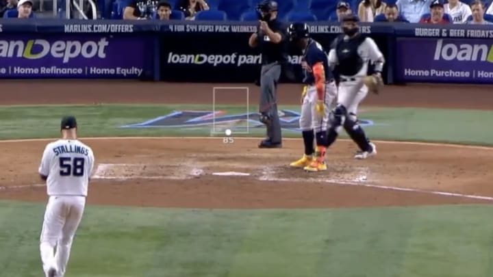 Ronald Acuña Jr. Could Only Laugh After Marlins Position Player Struck Him Out With a Beautiful Pitch