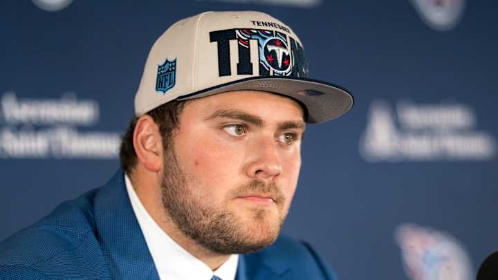 Titans’ Skoronski Says Falcons Coach Called Him ‘So Boring’ During Pre-Draft Interview
