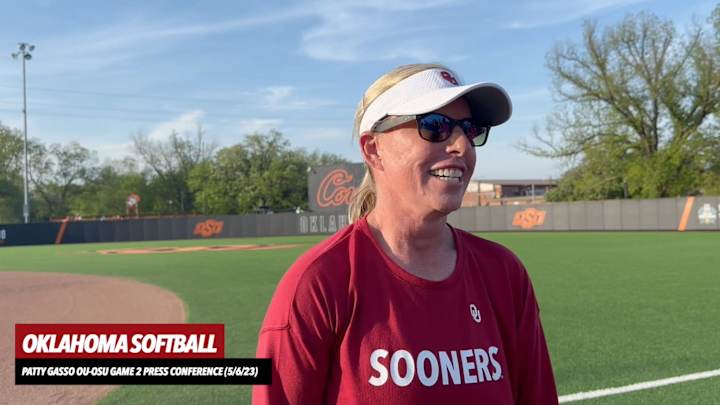 WATCH: Oklahoma Softball Coach Patty Gasso's Bedlam Postgame