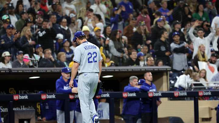 Clayton Kershaw Has Nonchalant Reaction to Padres' Crying Face Stunt Clayton Kershaw Has Nonchalant Reaction to Padres' Crying Face Stunt